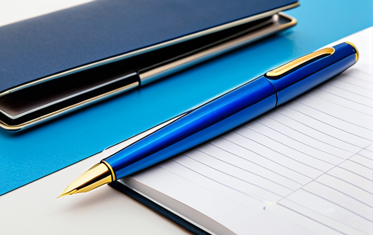 몽블랑과 파카의 고급 필기구 비교 - Montblanc Elegance**

"A close-up shot of a Montblanc Meisterstück fountain pen resting on a leather...